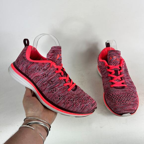 Apl Techloom Pro Sneakers Women's 8.5 Multicolor Lace Up Low Top Running Shoes - Picture 1 of 10